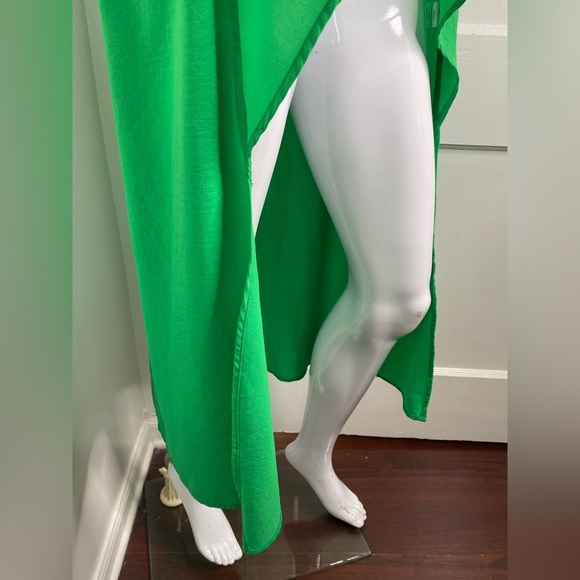 PATRIZIA LUCA Green Sleeveless High-Low Tunic Dress - Picture 6 of 16